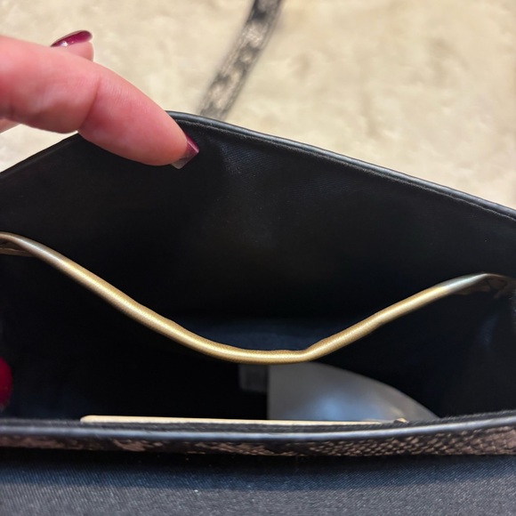 NWT Rachel Zoe Bag Pixie Black Gray Snakeskin Animal Print Crossbody Gold Hrdwr - Picture 13 of 16